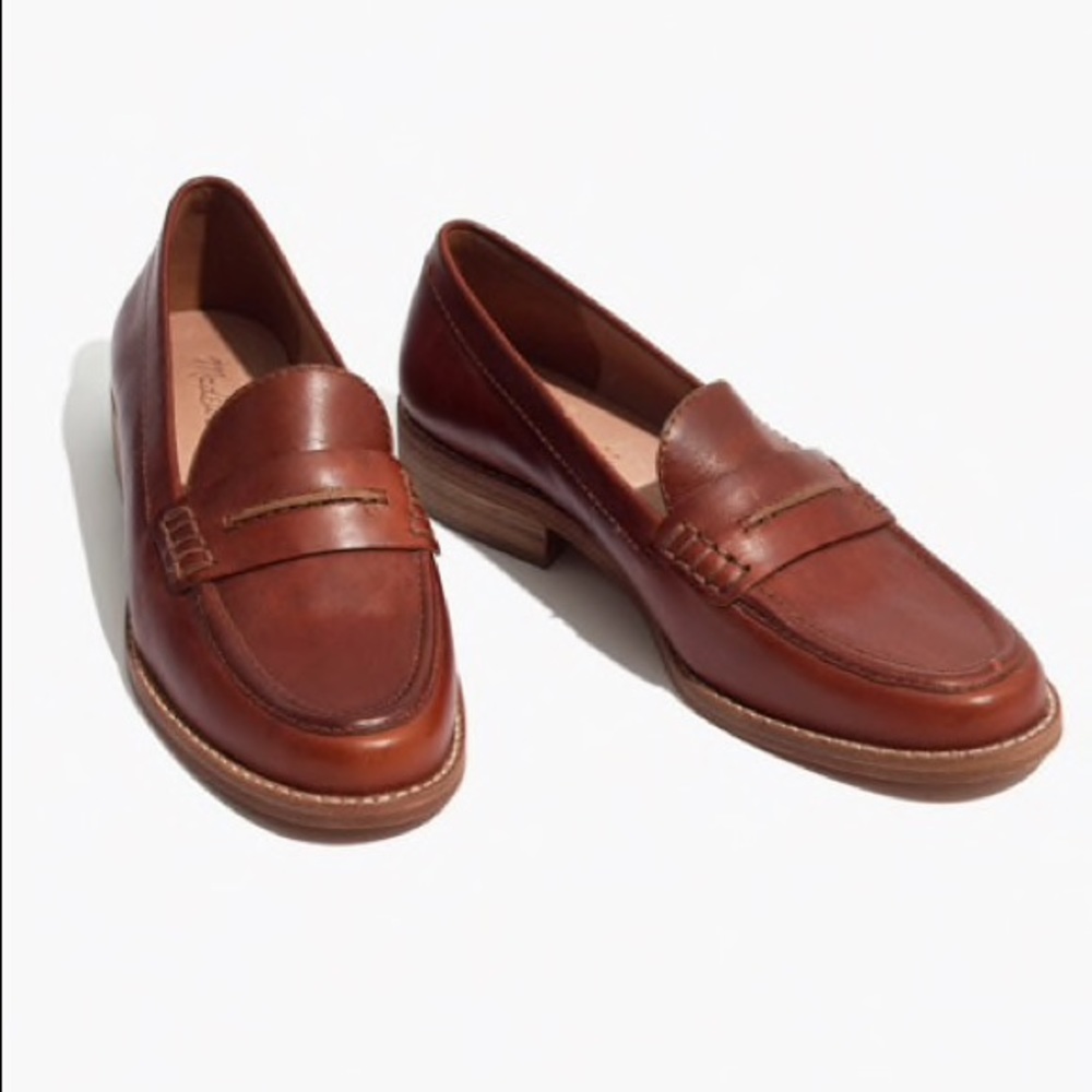 MADEWELL leather loafer, elinor, shoe leather